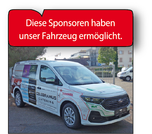 PHS Druck – Sponsor unseres neuen Fahrdienst-Fahrzeugs