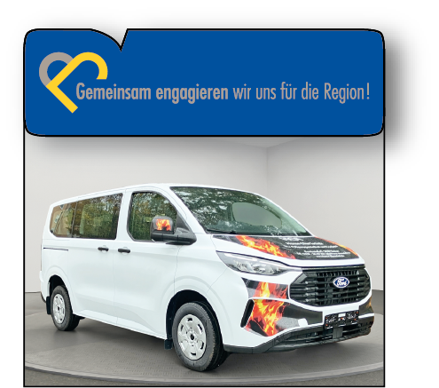 Auto mit Sponsorenbeklebung