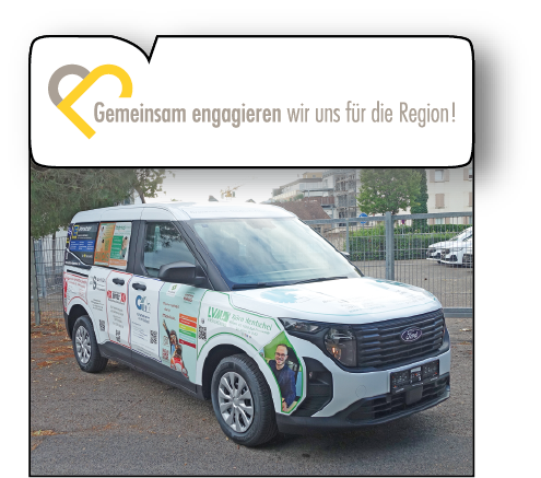 Kooperationspartner beklebtes Fahrzeug und Link zu https://p-h-s-druck.eu//6_13269